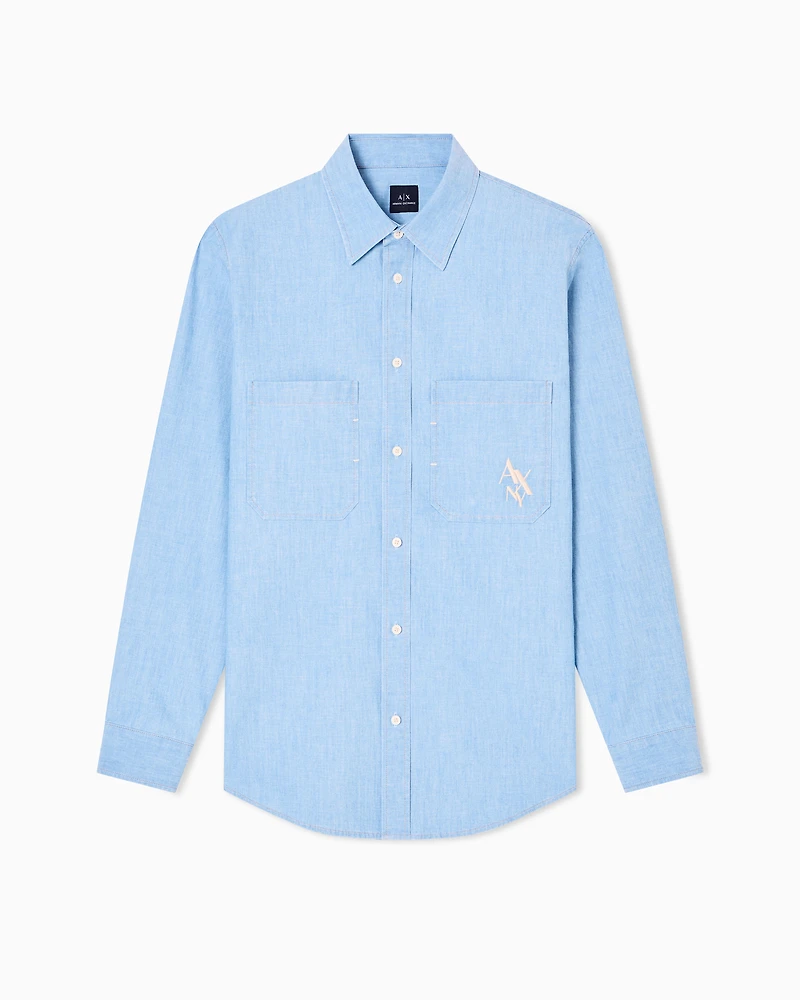 Regular fit chambray shirt