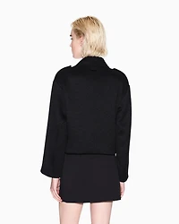 Fabric biker jacket