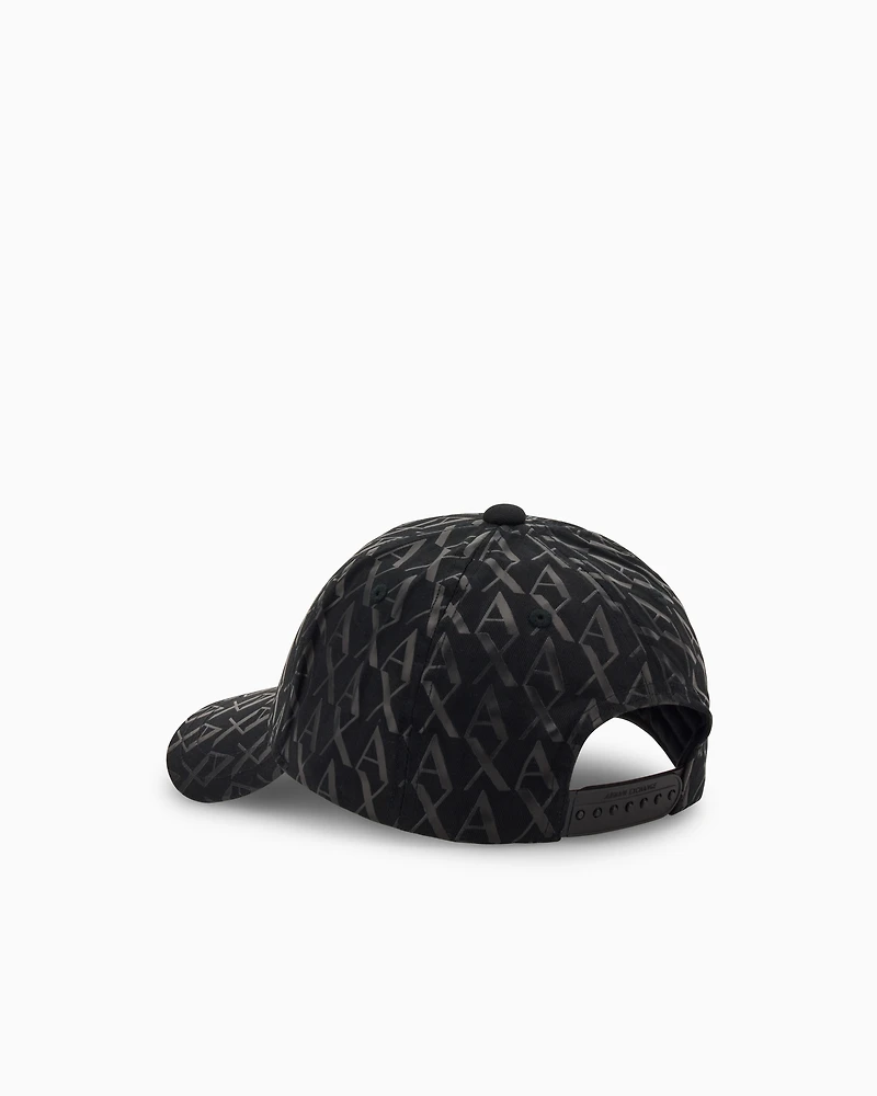 Visor cap with allover logo