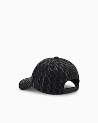 Visor cap with allover logo