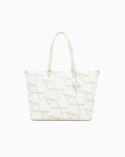 Shopper bag with allover logo