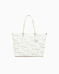 Shopper bag with allover logo