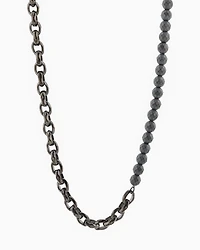  Gunmetal Hematite Chain Necklace