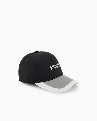 Color block hat with logo