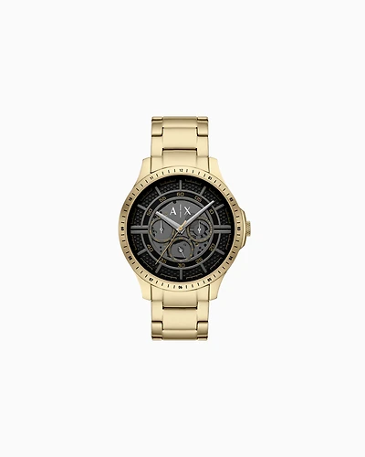 Armani Exchange Multifunction Gold-Tone Stainless Steel Watch