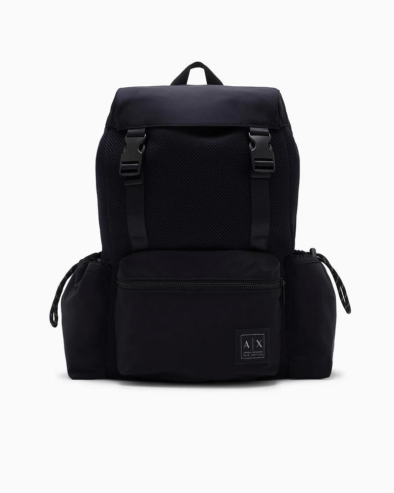 Backpack with side pockets