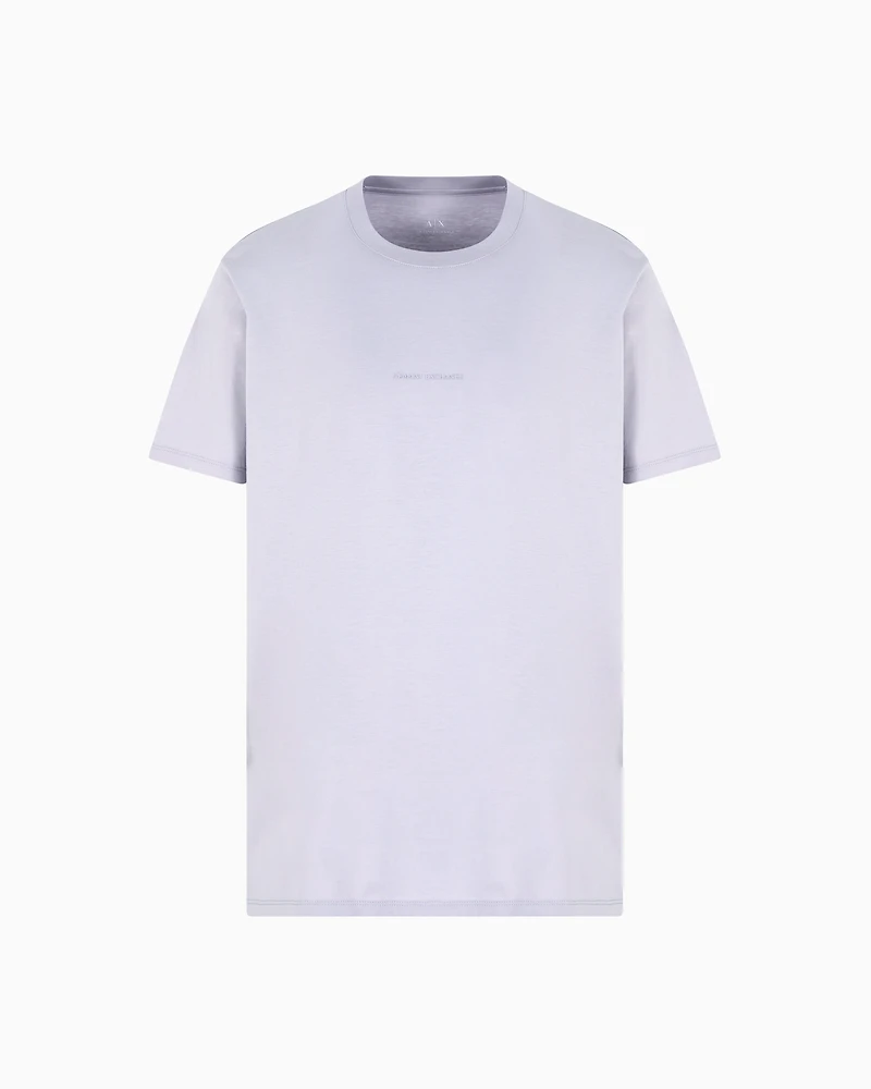 Regular fit mercerised cotton T-shirt