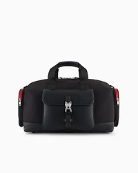 Duffel bag with external pockets