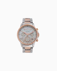 Armani Exchange - Watch with mother-of-pearl dial, Woman, Multicoloured, Size: TU