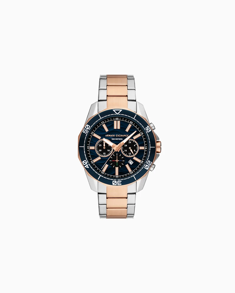Armani Exchange Chronograph Two-Tone Stainless Steel Watch