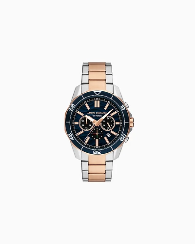 Armani Exchange Chronograph Two-Tone Stainless Steel Watch