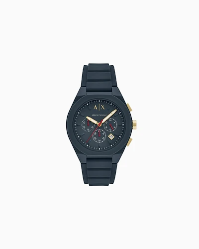  Chronograph Blue Silicone Watch