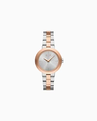  Two-Hand Two-Tone Stainless Steel Watch