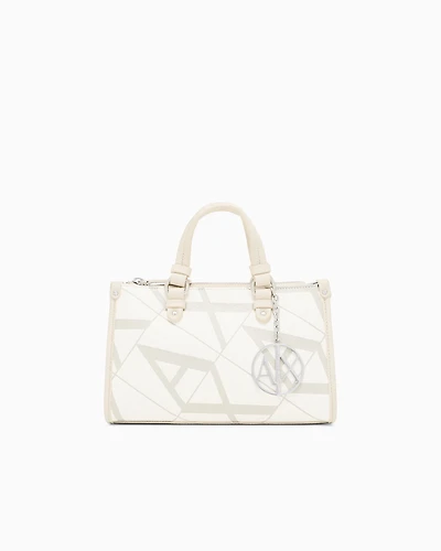 Handbag with maxi allover logo