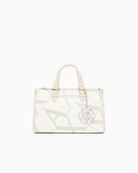 Handbag with maxi allover logo