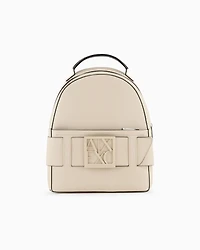 Rounded backpack with logo