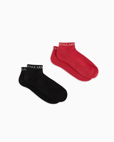 Set of 2 pairs socks with logo