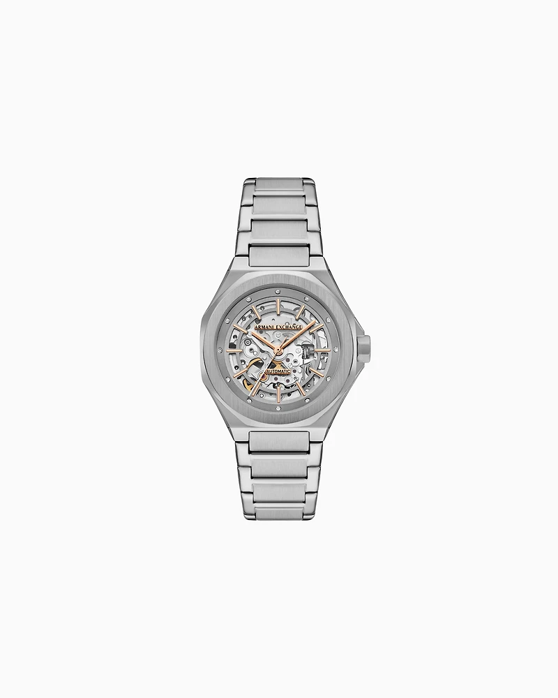 Automatic Stainless Steel Watch