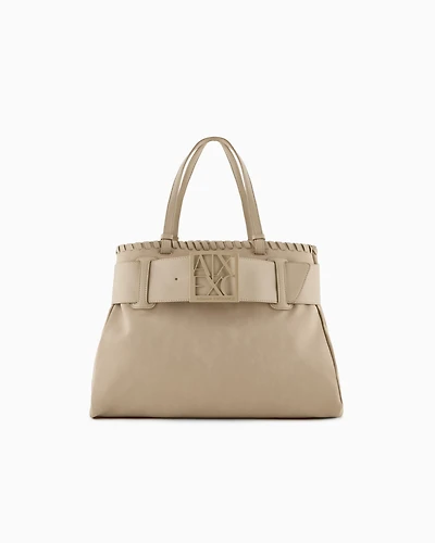 Large shoulder bag with ASV logo detail
