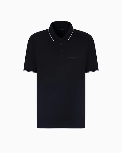 Regular fit mercerised cotton polo