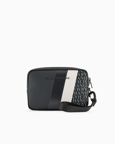 Shoulder bag with contrasting band