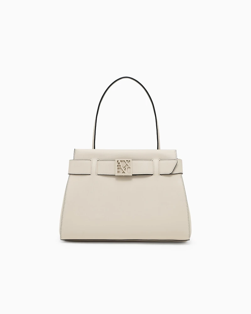 Handbag with small logo small