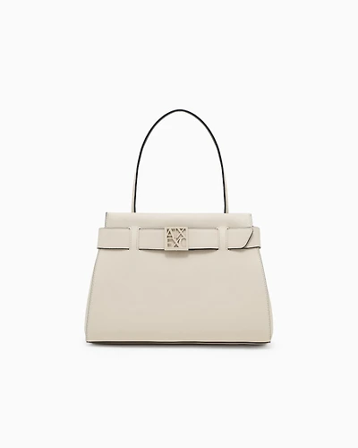 Handbag with small logo small
