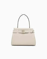 Handbag with small logo small