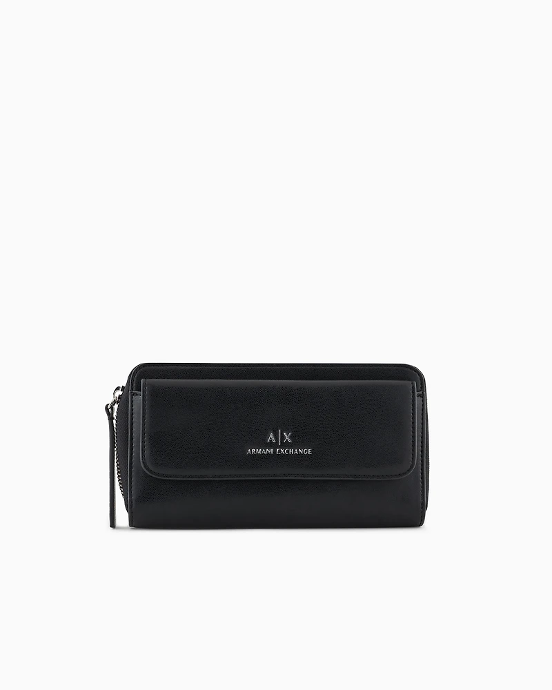 Wallet with external pocket