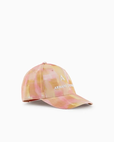 Abstract patterned visor hat