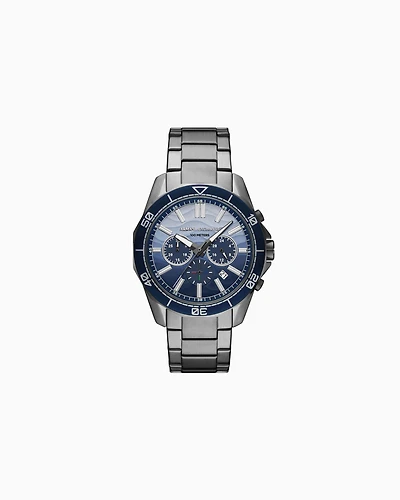  Chronograph Gunmetal Stainless Steel Watch