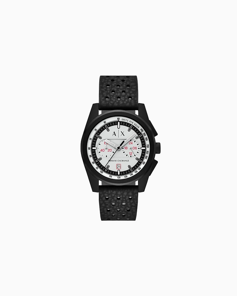 Chronograph Black Rubber Watch