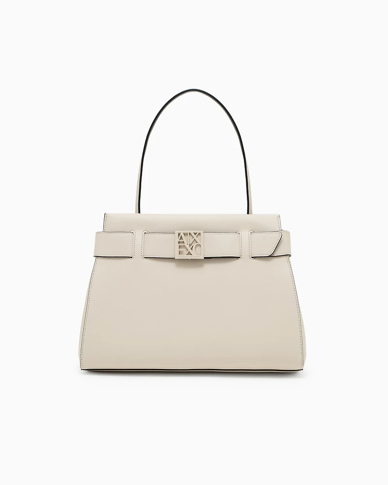 Handbag with small large logo