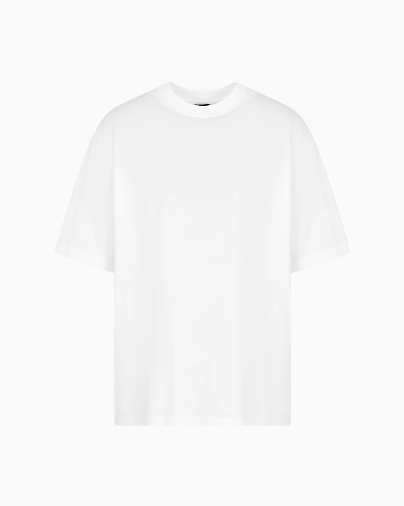 Over-fit sweatshirt mercerised cotton