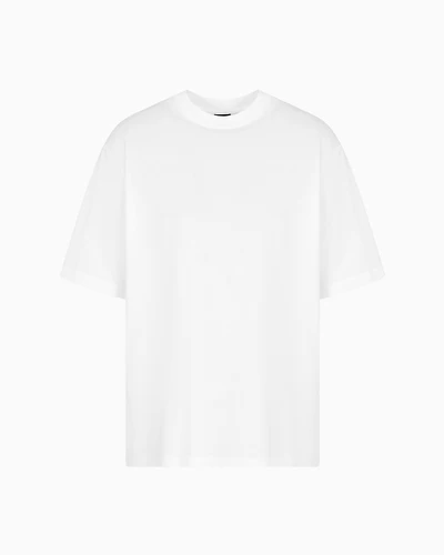 Over-fit sweatshirt mercerised cotton