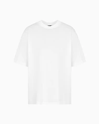 Over-fit sweatshirt mercerised cotton