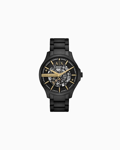  Automatic Black Stainless Steel Watch