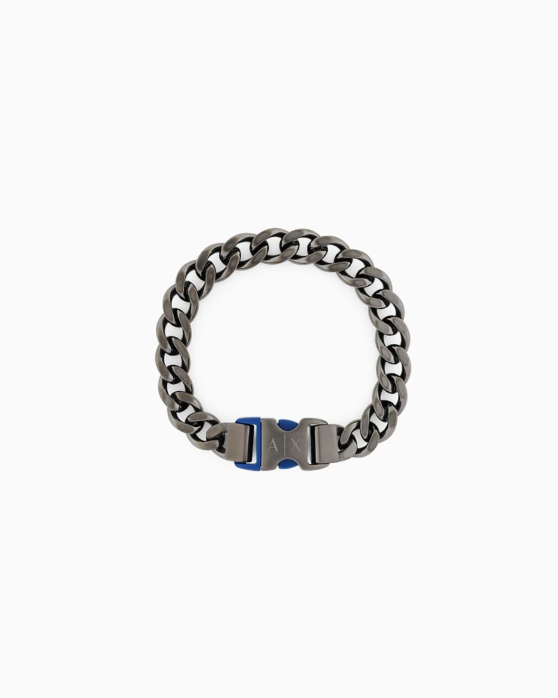 Gunmetal Stainless Steel Chain Bracelet