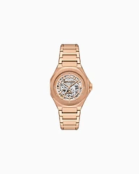 Automatic Rose Gold-Tone Stainless Steel Watch