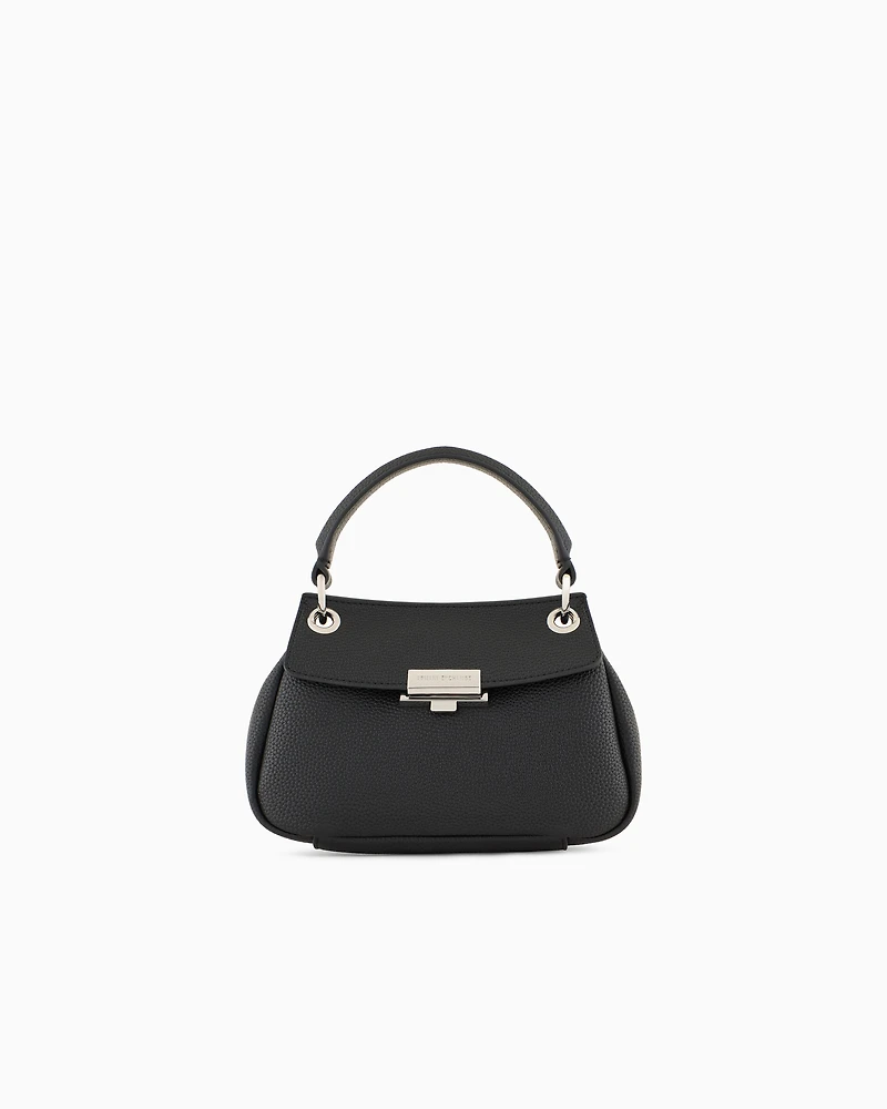 Sequined shoulder bag with metallic details