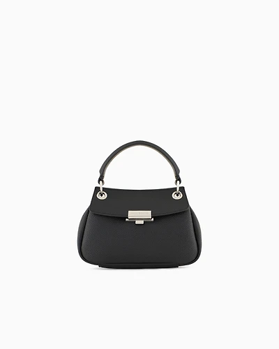 Sequined shoulder bag with metallic details