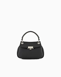 Sequined shoulder bag with metallic details