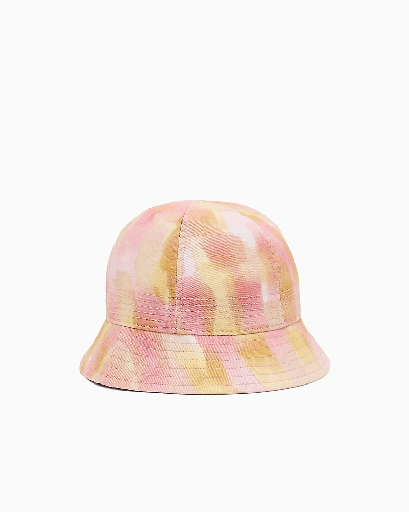 Abstract patterned cotton bucket hat