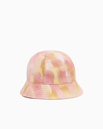 Abstract patterned cotton bucket hat