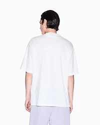 Over-fit sweatshirt mercerised cotton