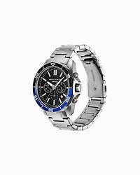  Chronograph Stainless Steel Watch and necklace set