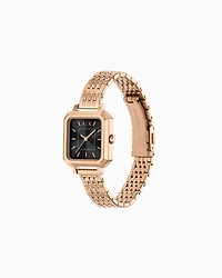  Three-Hand Rose Gold-Tone Stainless Steel Watch