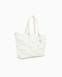 Shopper bag with allover logo