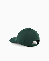 Satin fabric visor hat with logo