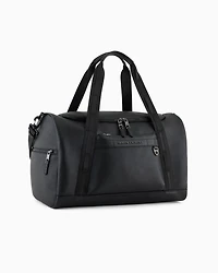 Duffel bag in resistant coated material with two handles